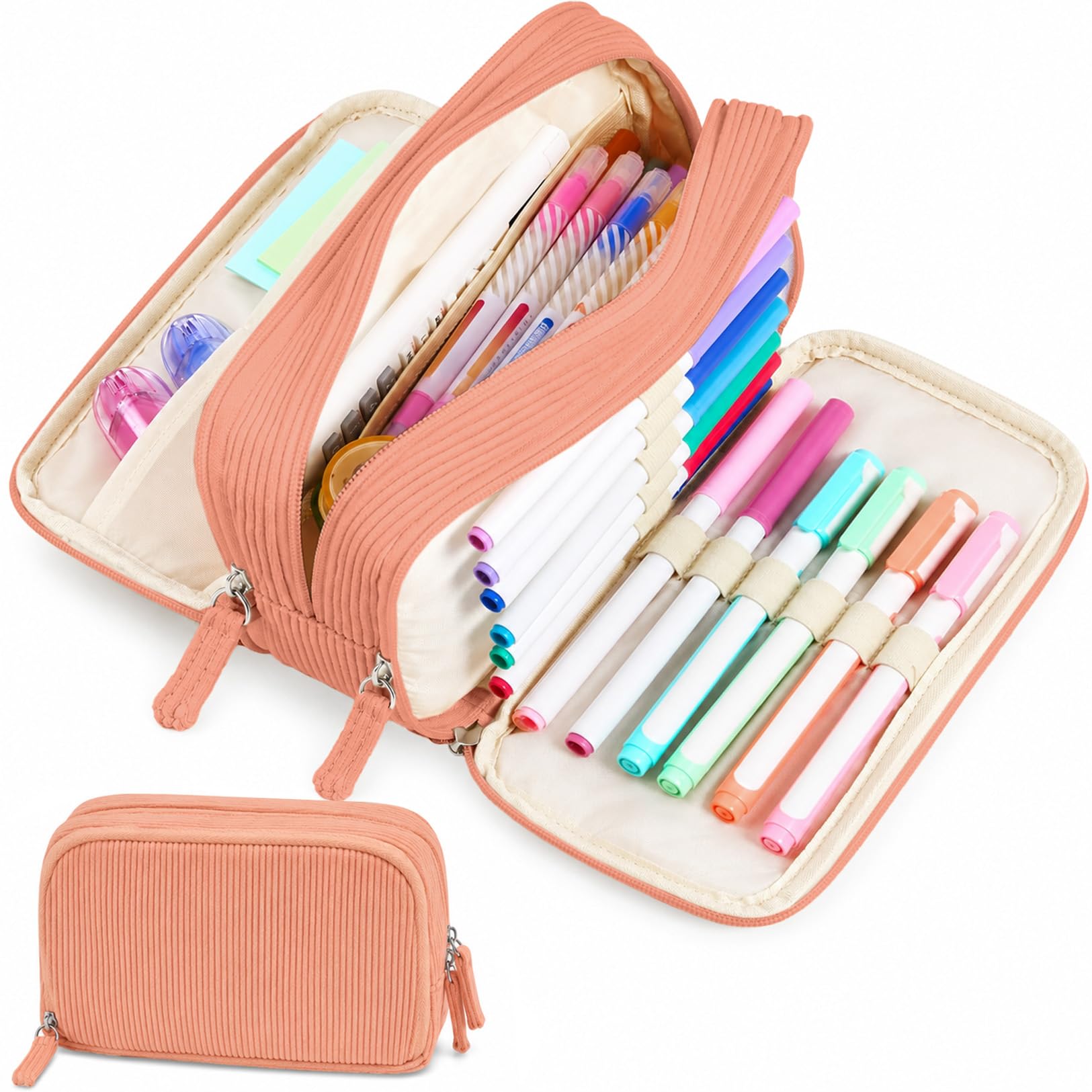 Amazon.com: Sooez Big Capacity Pencil Case Pen Pouch, Soft